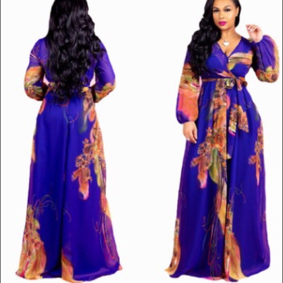 Blue maxi dress - Picture 1 of 1